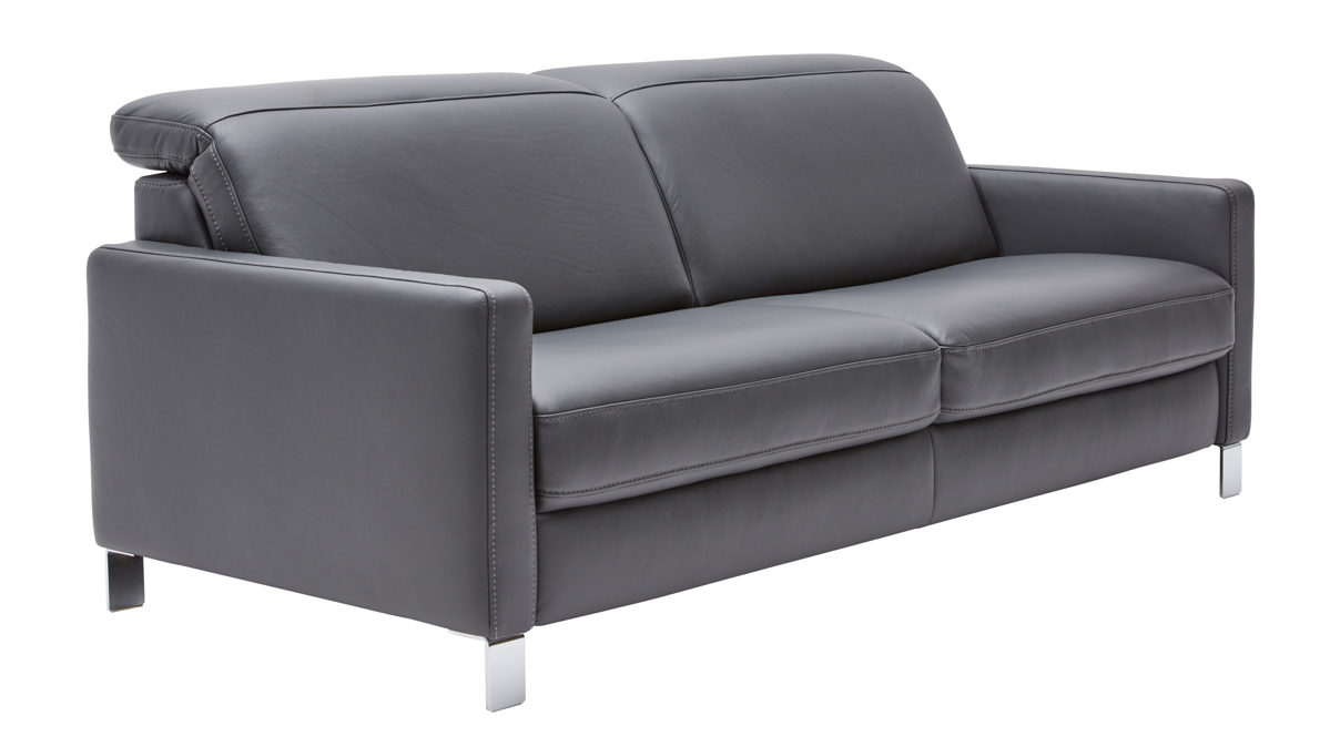 Interliving Sofa 3-sitzig IL 4054 in Grau Interliving Sofa 3-sitzig IL 4054 in Leder Credo anthrazit, Couch, Mobiliar, Kissen, Dekoration für Zuhause, Stuhl