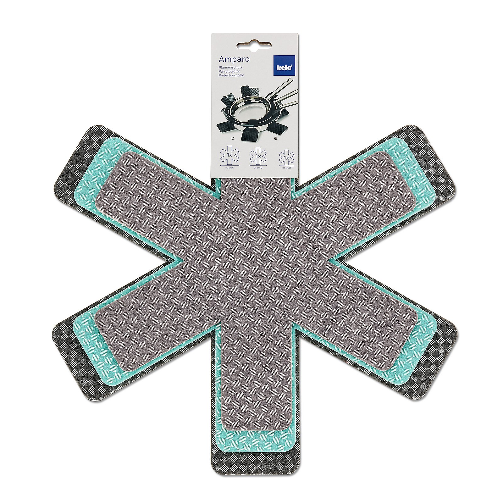 Kela Pfannenschutz Amparo 3tlg. AMPARO in minzgrün Kela Pfannenschutz Amparo 3tlg. AMPARO in minzgrün, Bekleidung, Handschuh, Zubehör