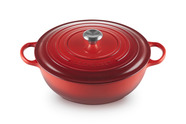 Le Creuset Bräter La Marmite 32cm SIG in Farbe Kirschrot Le Creuset LA Marmite Ø ca. 32cm Kirschrot