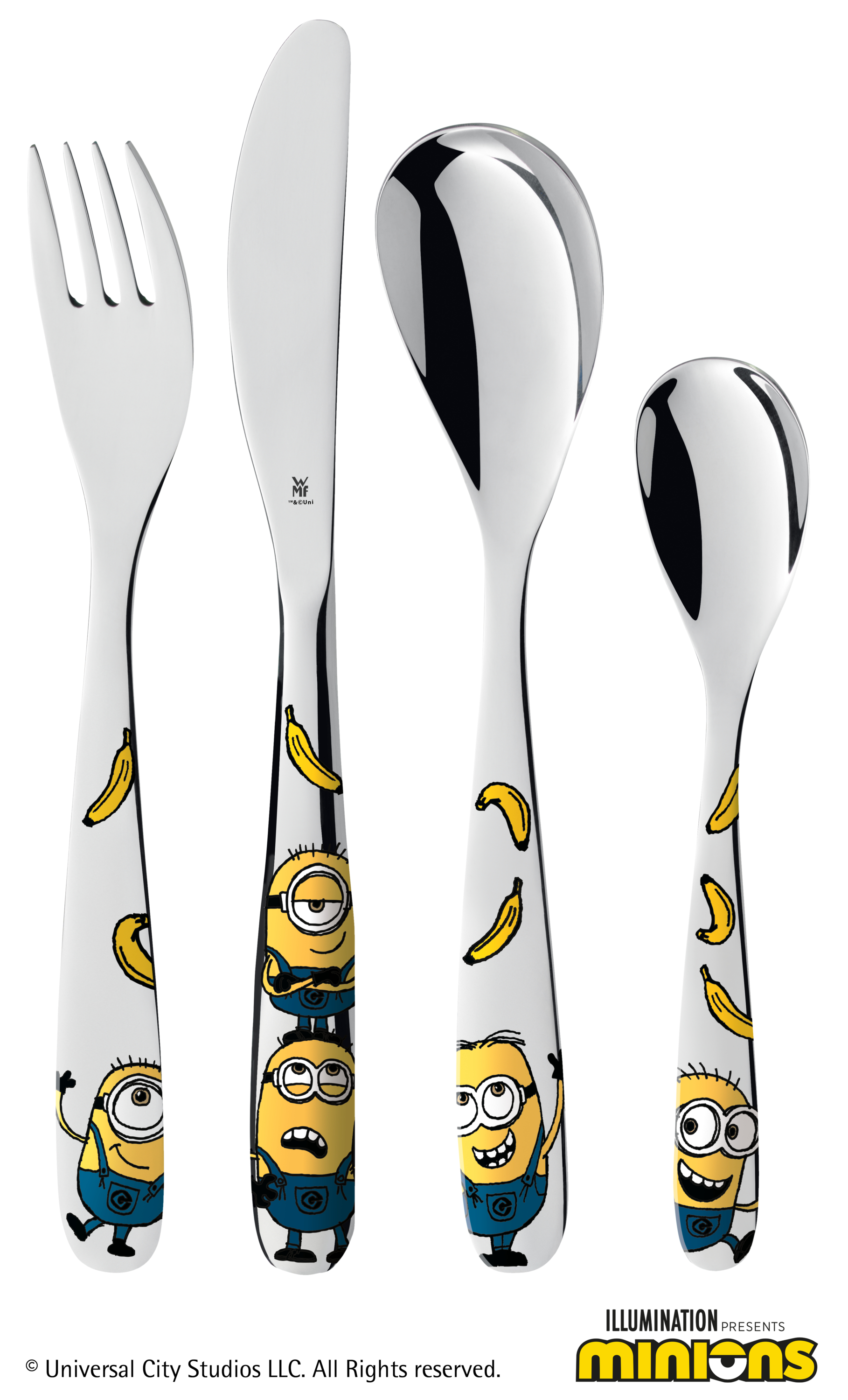 WMF Kinderbesteck-Set Minions® in poliertem Edelstahl WMF Kinderbesteck-Set Minions® in poliertem Edelstahl