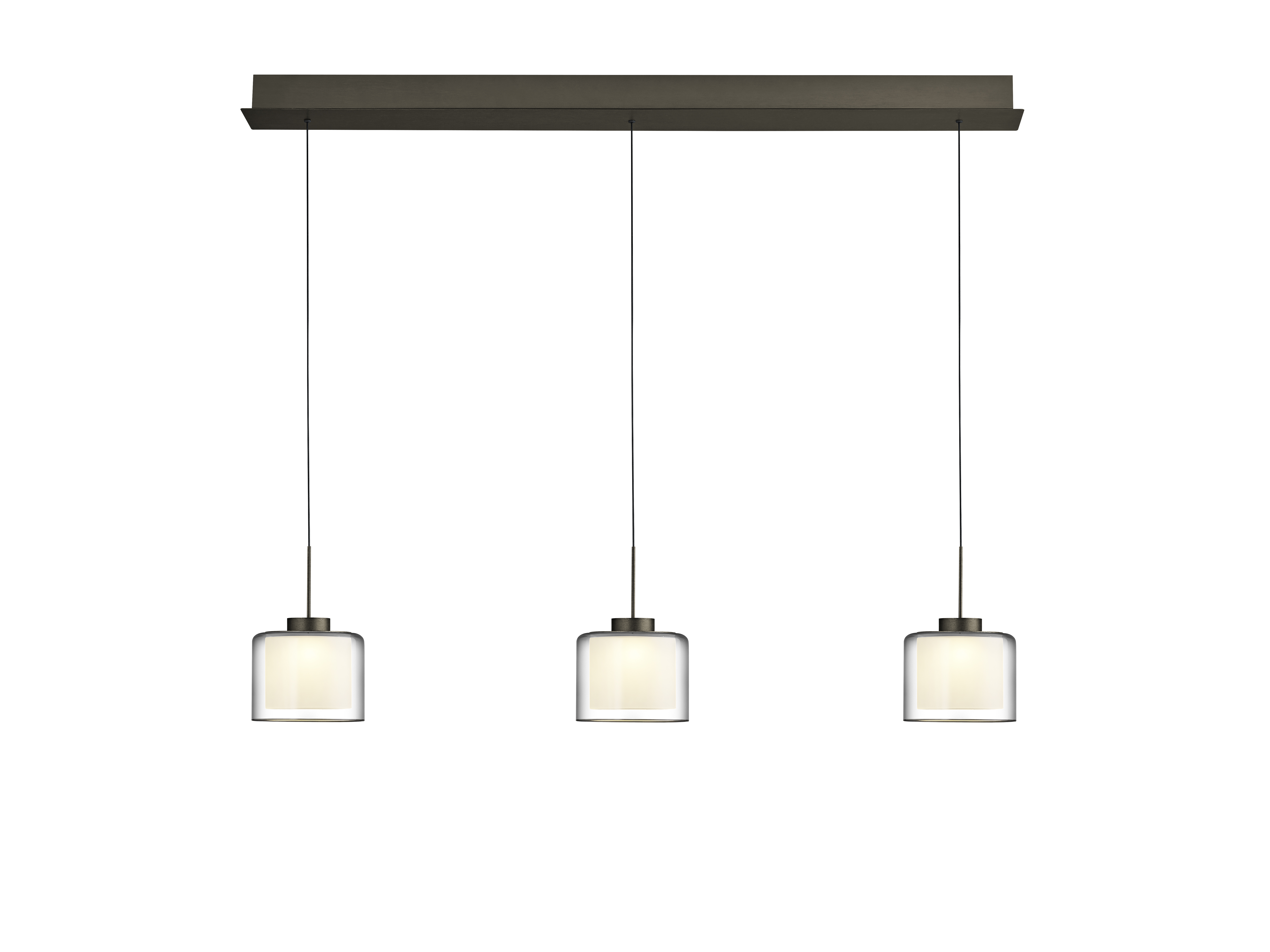 Elements by Bankamp LED-Pendelleuchte KLARA in Bronze eloxiert/Rauchglas B-Leuchten LED-Pendelleuchte KLARA in Bronze eloxiert/Rauchglas