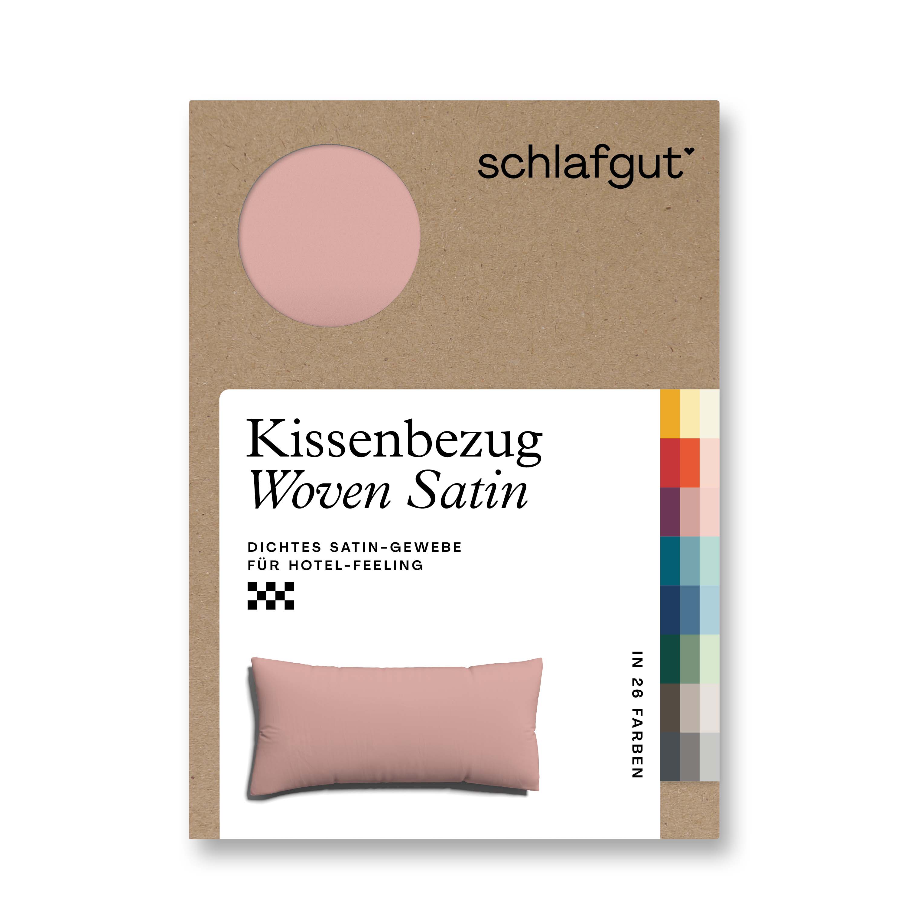 Schlafgut Kissenbezug 40x80 cm KISSENBEZUG in purple mid Schlafgut Kissenbezug 40x80 cm KISSENBEZUG in purple mid, Kissenbezug, Woven Satin, Rosa, Hotel-Feeling, Farbkarte