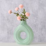 Boltze Vase Tiffy in Farbe Glas lackiert hellgrün