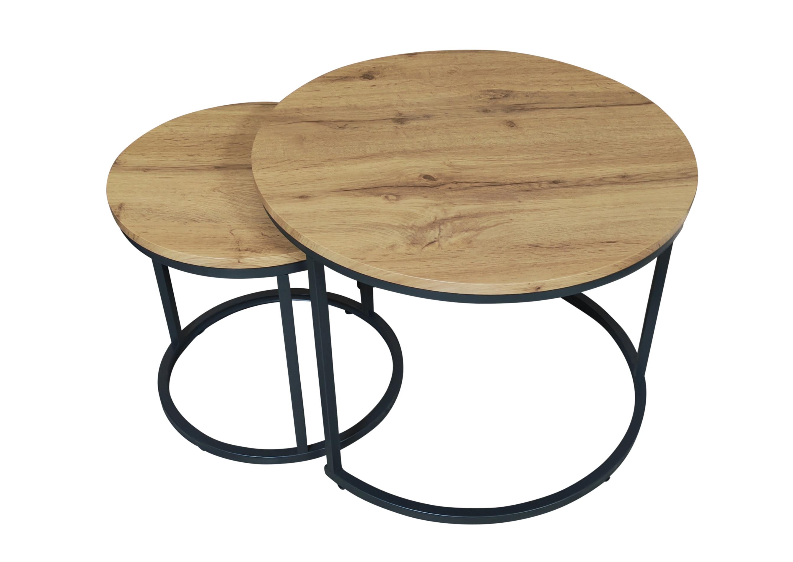 Hela Couchtisch-Set LINDAU CT ca. B60/40 H45/40 T60/40 cm in Artisan Eiche
