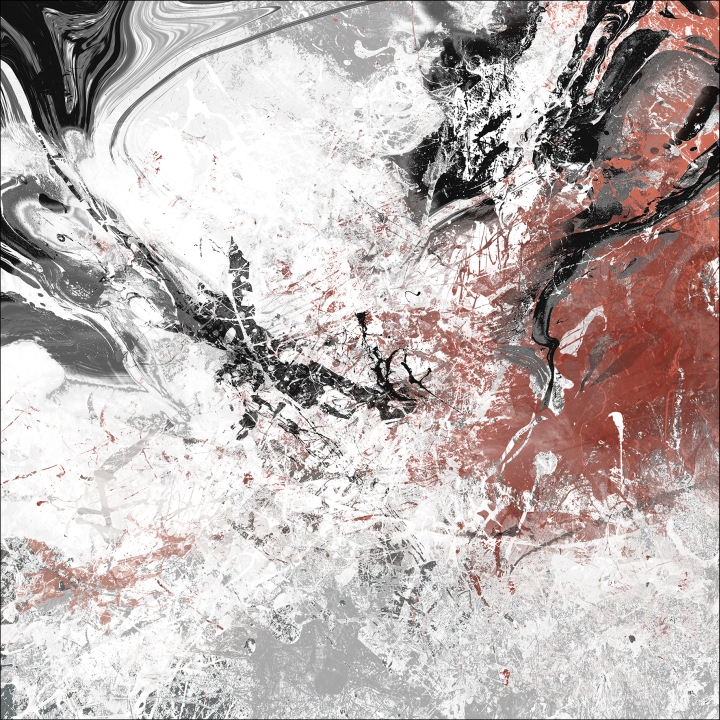 PRO ART Alu-Art 98x98cm Abstract Colourmix