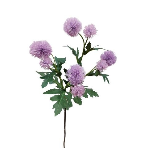  // Distelzweig // Kunststoff // hellviolett // Höhe ca. 56 cm