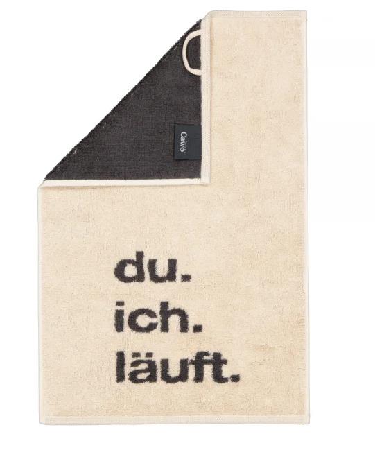 Cawö Postcard Towels POSTCARDS TOWELS EDITION 30x50cm in Farbe du.ich.läuft, Dekoration für Zuhause, Teppich, Postfach