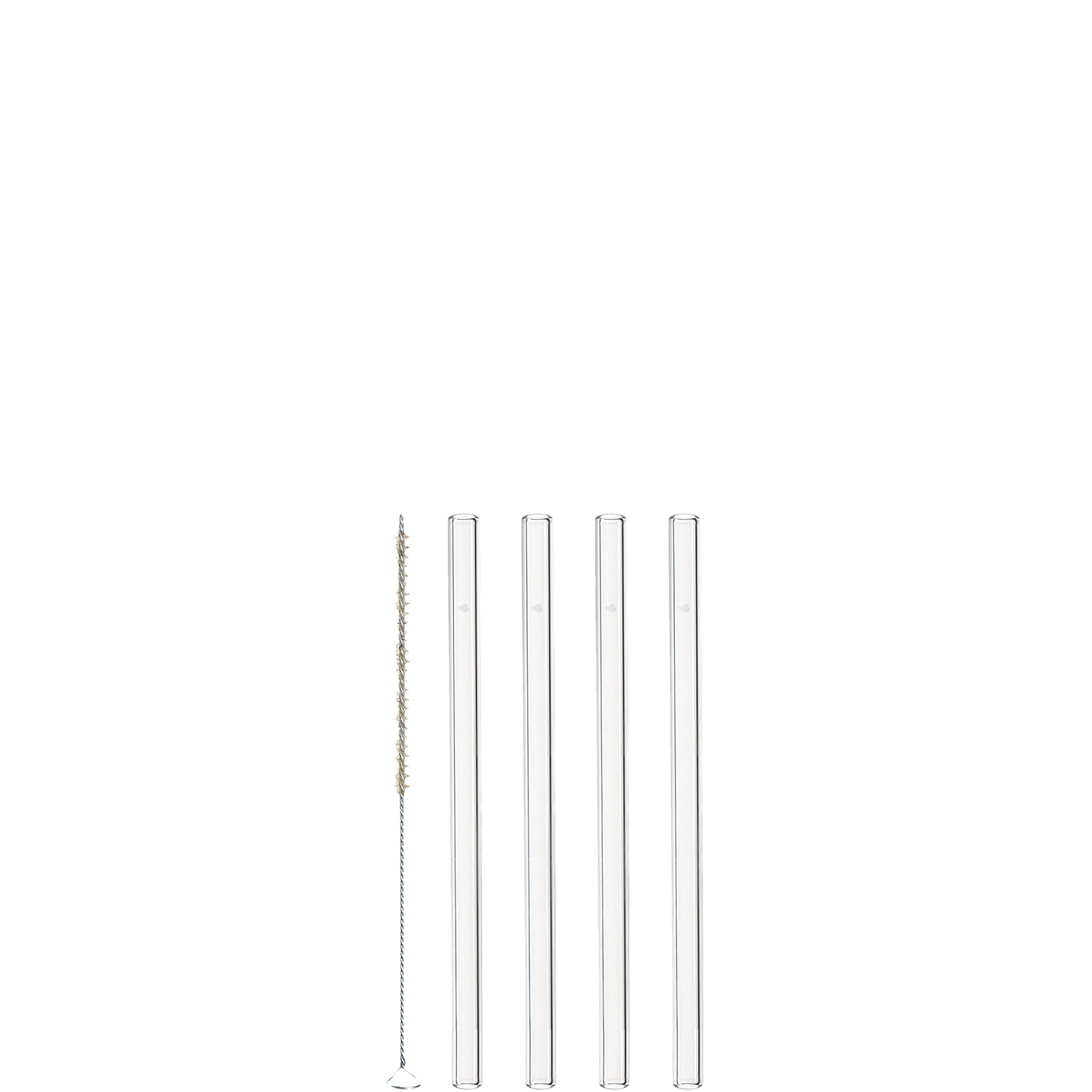 Leonardo Glastrinkhalme Ciao 15cm in Farbe klar, Seite, Text