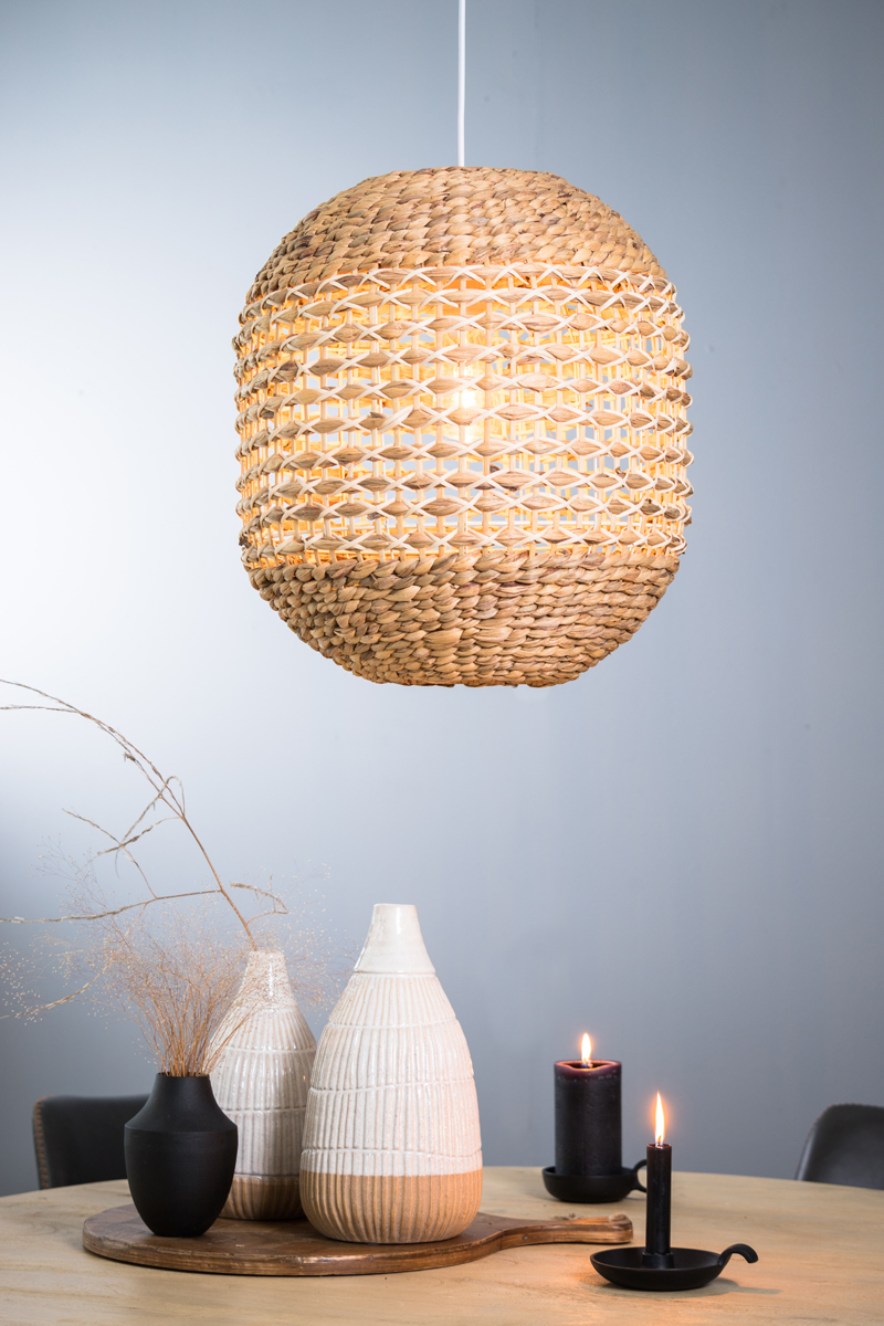 Hängeleuchte TRIPOLI in Rattan naturell