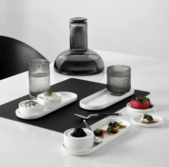 ASA Selection Teller oval OCO in oco, Tischset, Tablett, Gläser, Vorspeisen, Dip-Schale