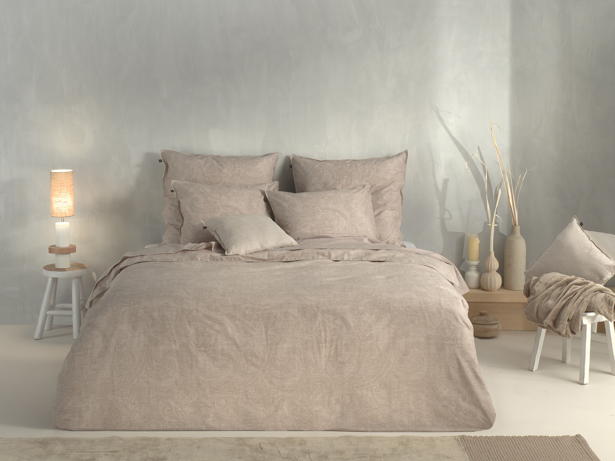 Heckettlane Bettwäsche ca. 135x200cm in Farbe Sandy-Beige