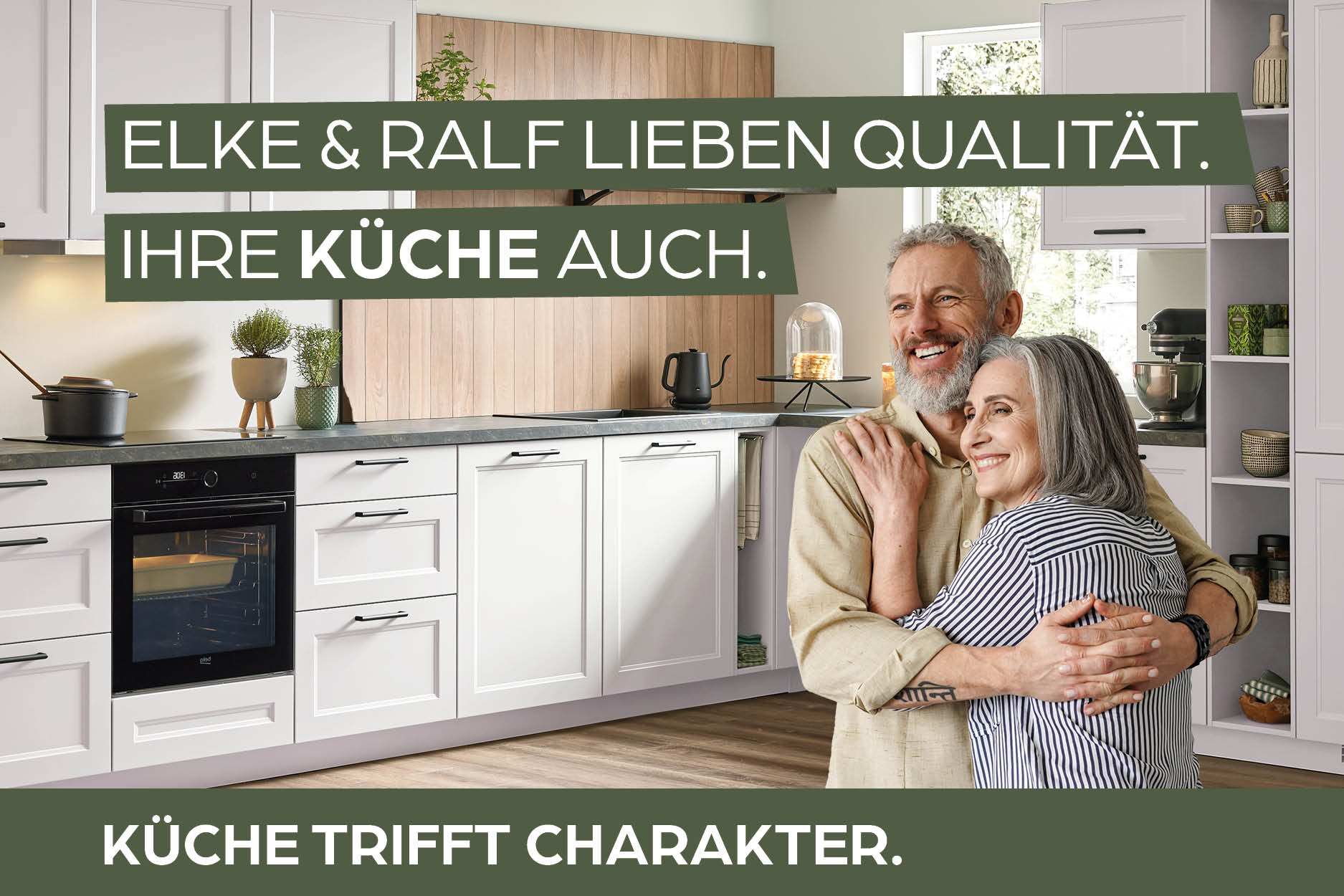 küche, küchenzeile, paare, paare