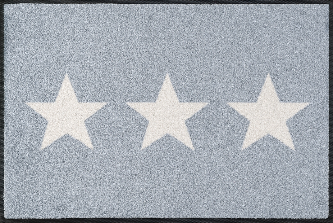 Kleen-Tex Schmutzfangmatte wash+dry Design ca. 50x75cm im Design Stars grey