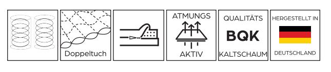 Breckle 7-Zonen Micro TFK Matratze in Härte H2