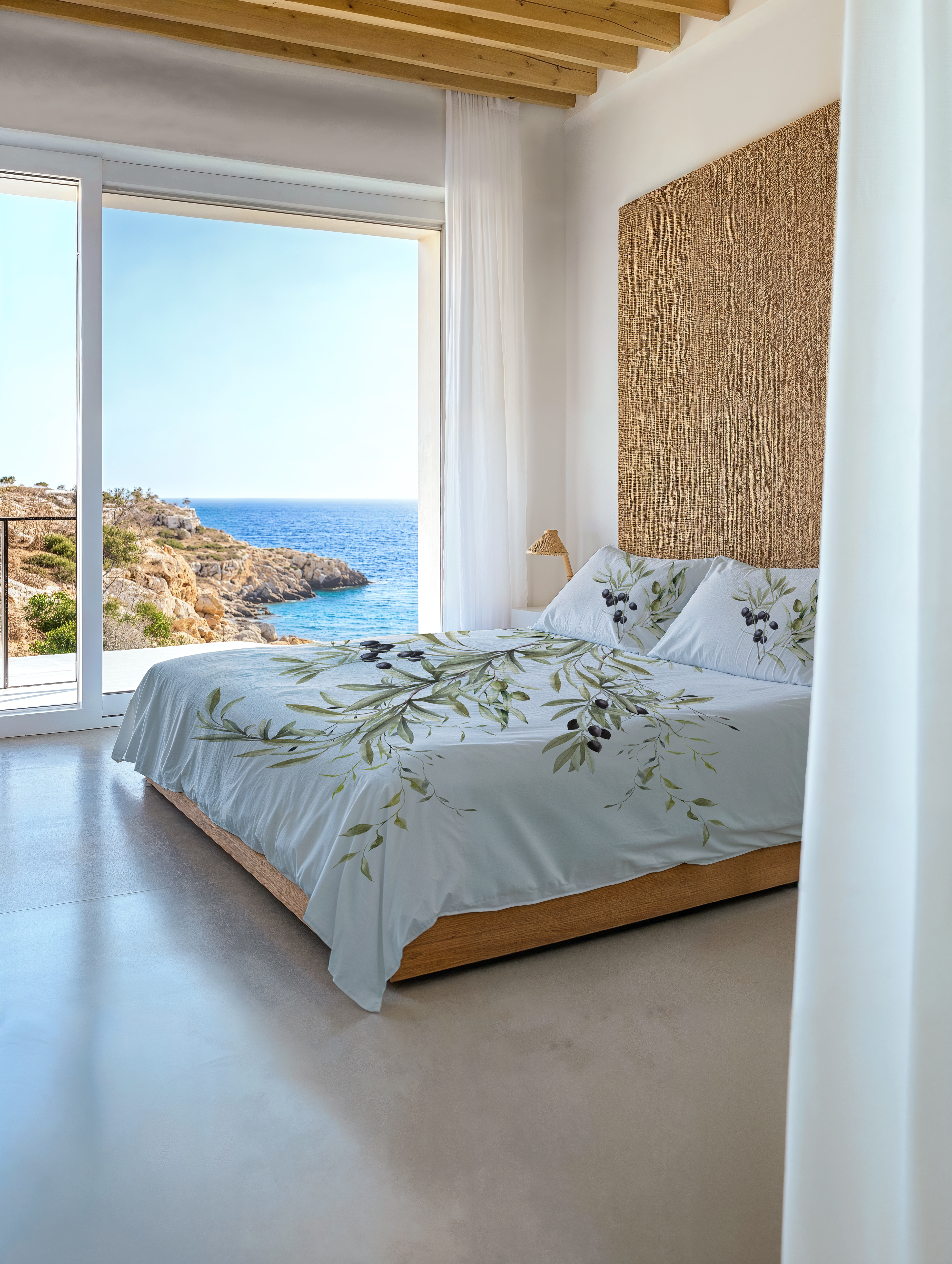 Heckettlane Bettwäsche ca. 135x200cm in Farbe Chalk-blue