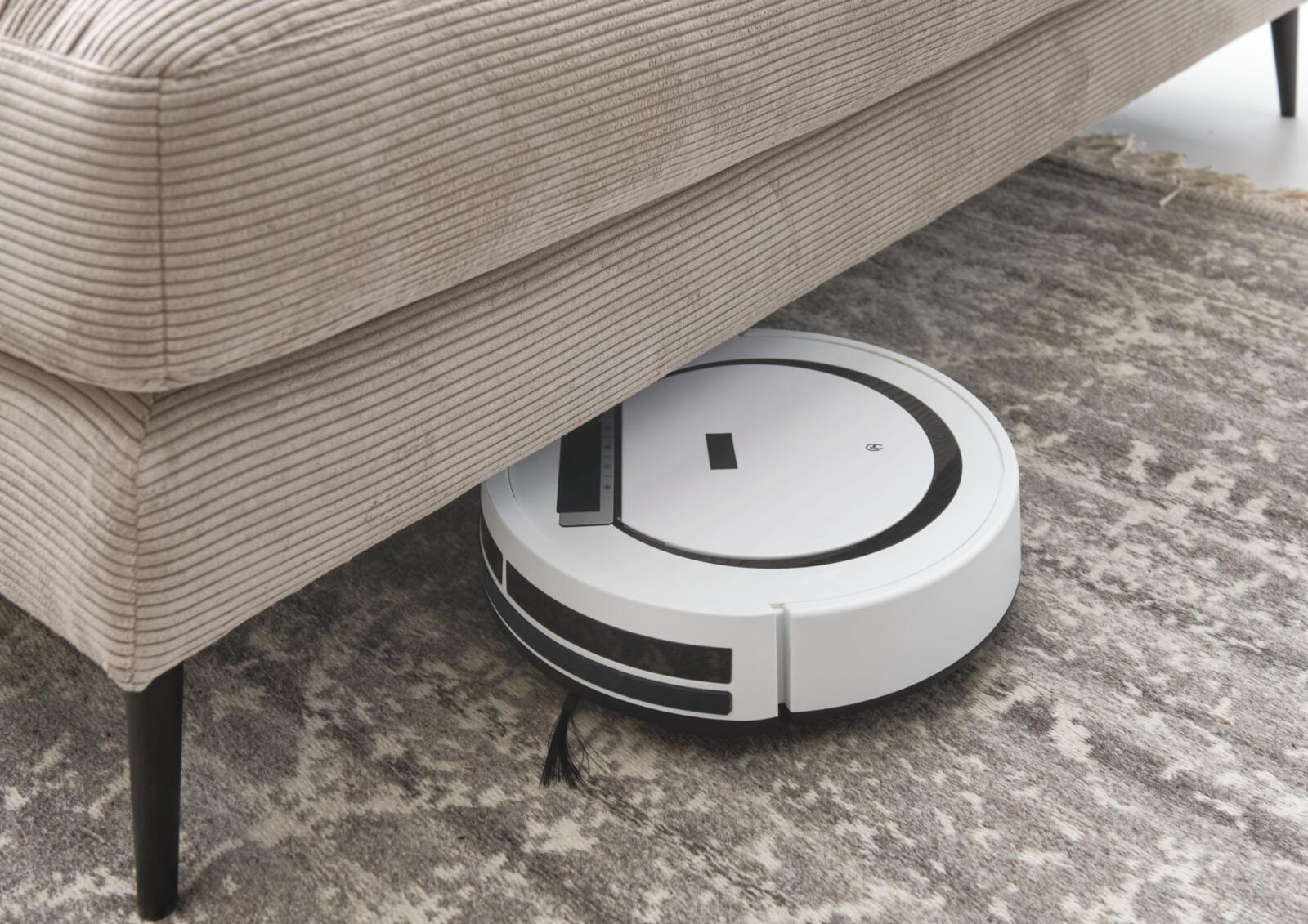 Candy Polsterecke UPTOWN ca. 272x190cm in Stoff Feincord sand, Kaffeetisch, Mobiliar, Tabelle