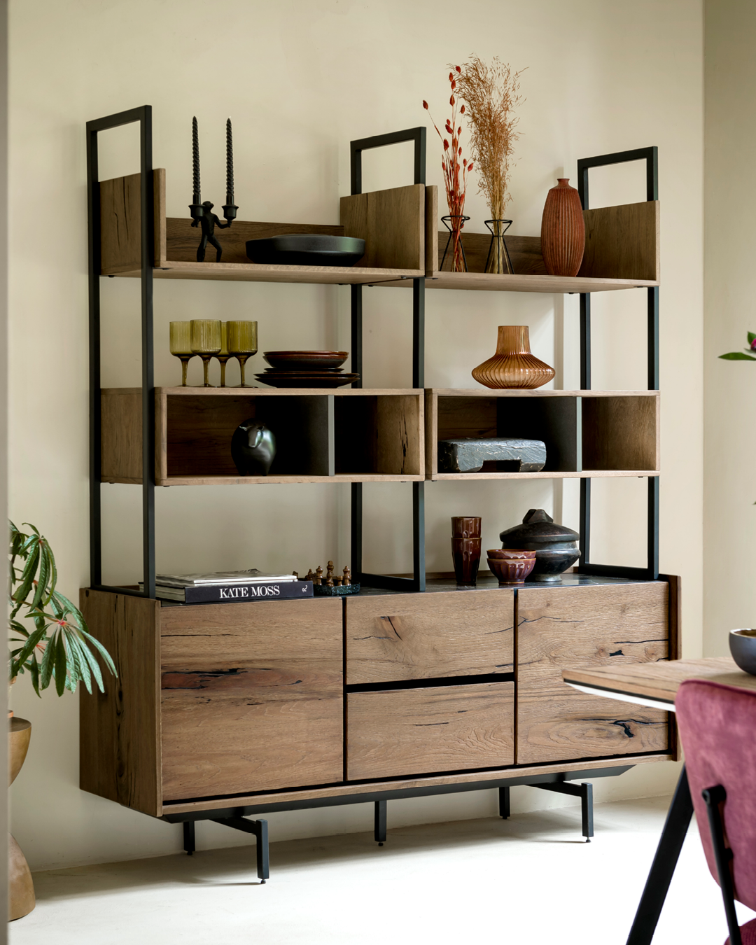 Moebel, Drinnen, Innenarchitektur, Anrichte, Bücherschrank