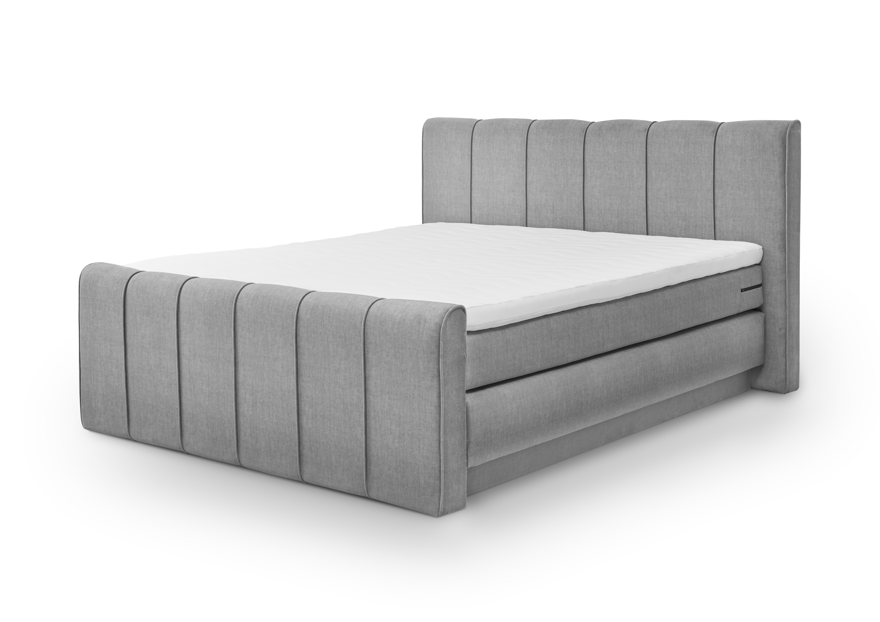 Set One by Musterring Boxspringbett Fairfield ca. 180x200cm Grau Set One by Musterring Boxspringbett FAIRFIELD ca. 180x200cm in Stoff Vogue grey