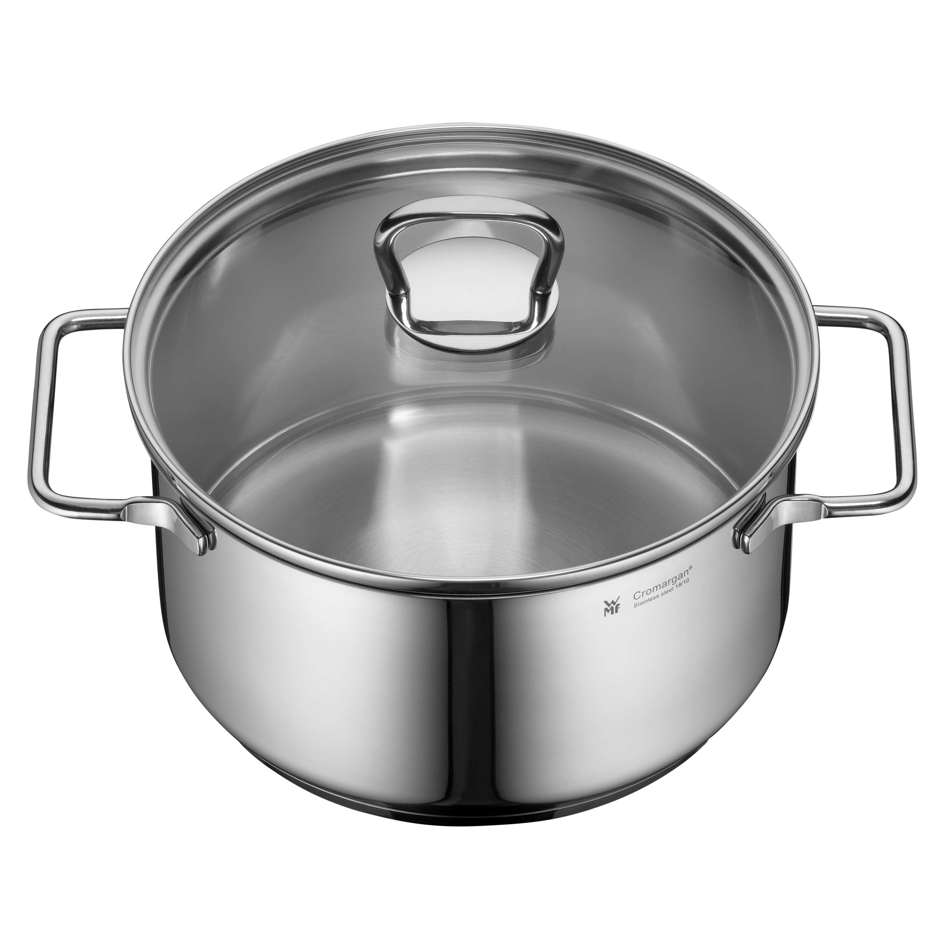 WMF Einh. Ersatzdeckel eckiger Griff 20cm in Edelstahl/transparent, Topf, Kochgeschirr, Stahl, Dampfdeckel, Gusseisen?