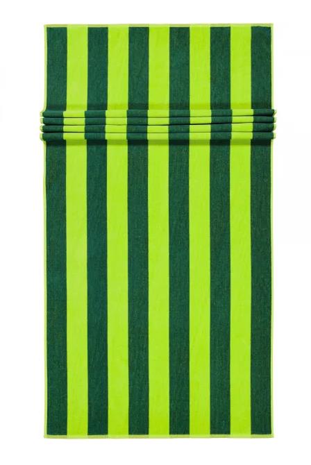 Cawö Strandtuch 801x180cm BEACH ca. 90x180cm in Fb. 22 sunset, striped, neon, napkin, folded, paper