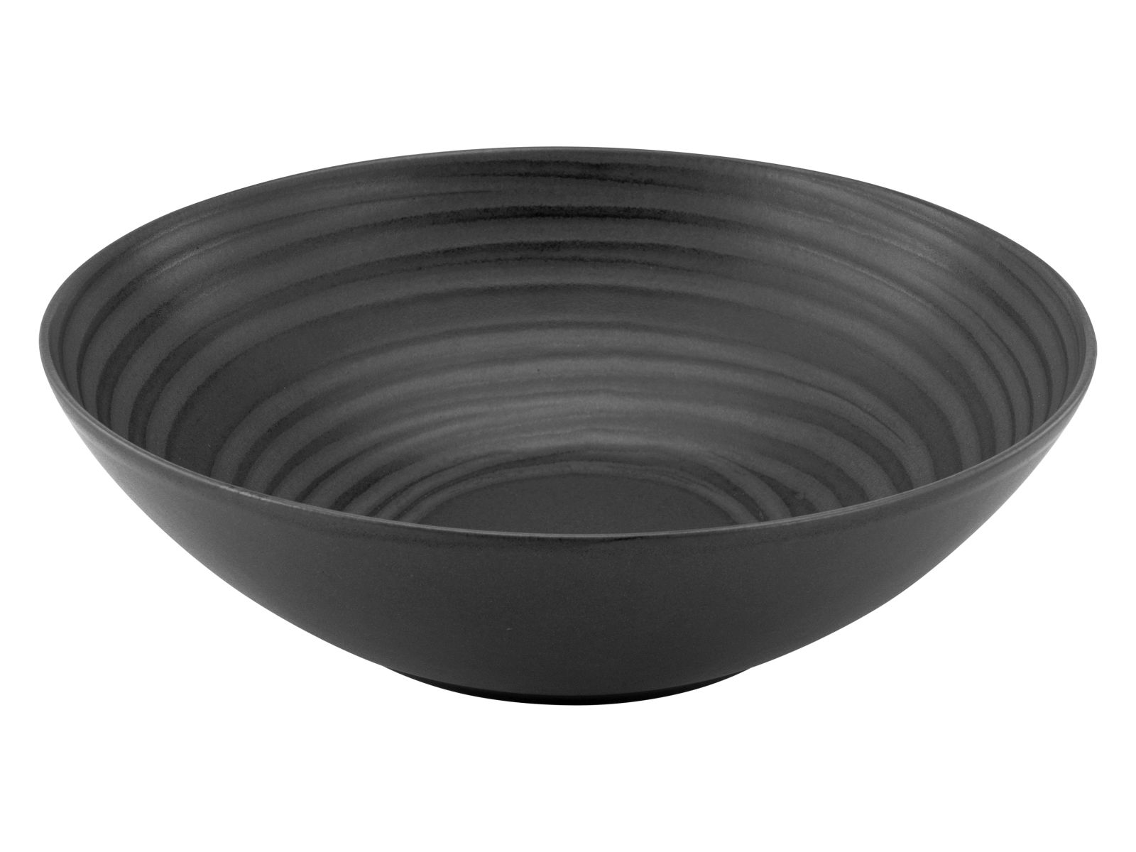 CreaTable Salatschüssel Lava Stone in Farbe Schwarz matt CreaTable Salatschüssel Lava Stone in Farbe Schwarz matt