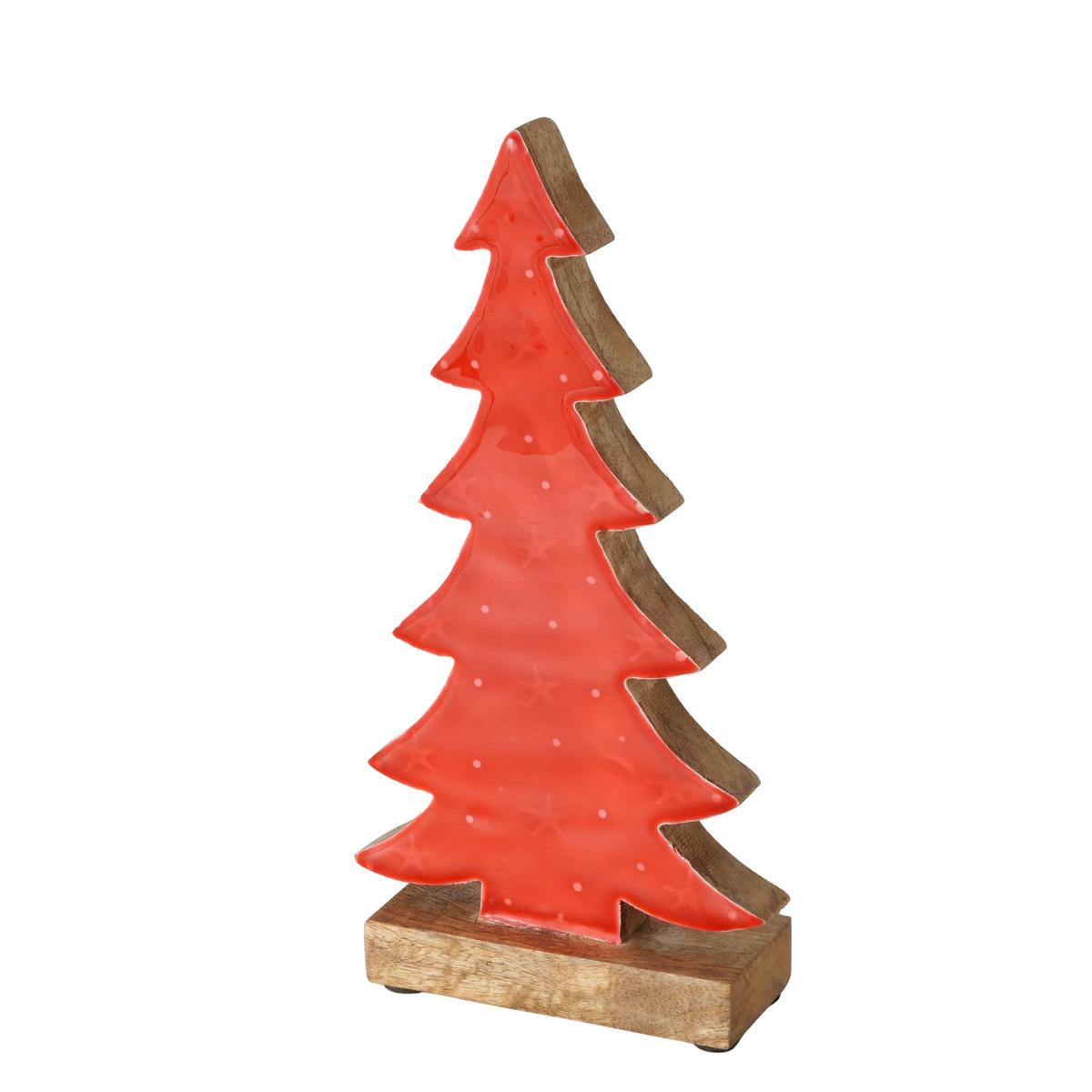 Boltze Dekoaufsteller ca. B5 H25 cm in 350 Rot