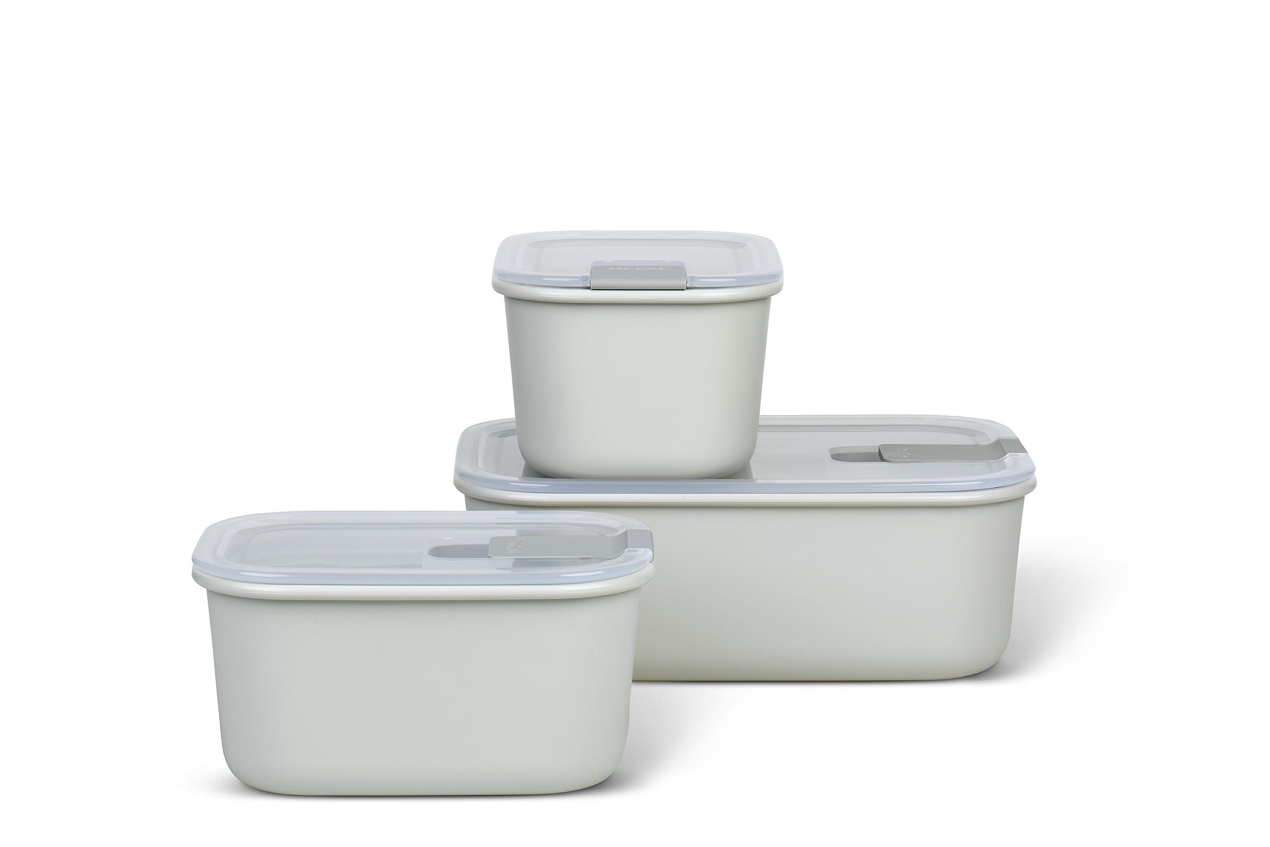 Mepal Set Easyclip 3-teilig 450 + 450 + 1000 ml in Farbe Nordic White Mepal Set Easyclip 3-teilig 450 + 450 + 1000 ml in Farbe Nordic White