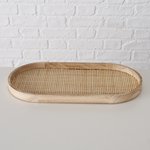 Boltze Tablett Ceres B:20 cm CERES in MDF Ratten natur Tablett Ceres B:15 cm