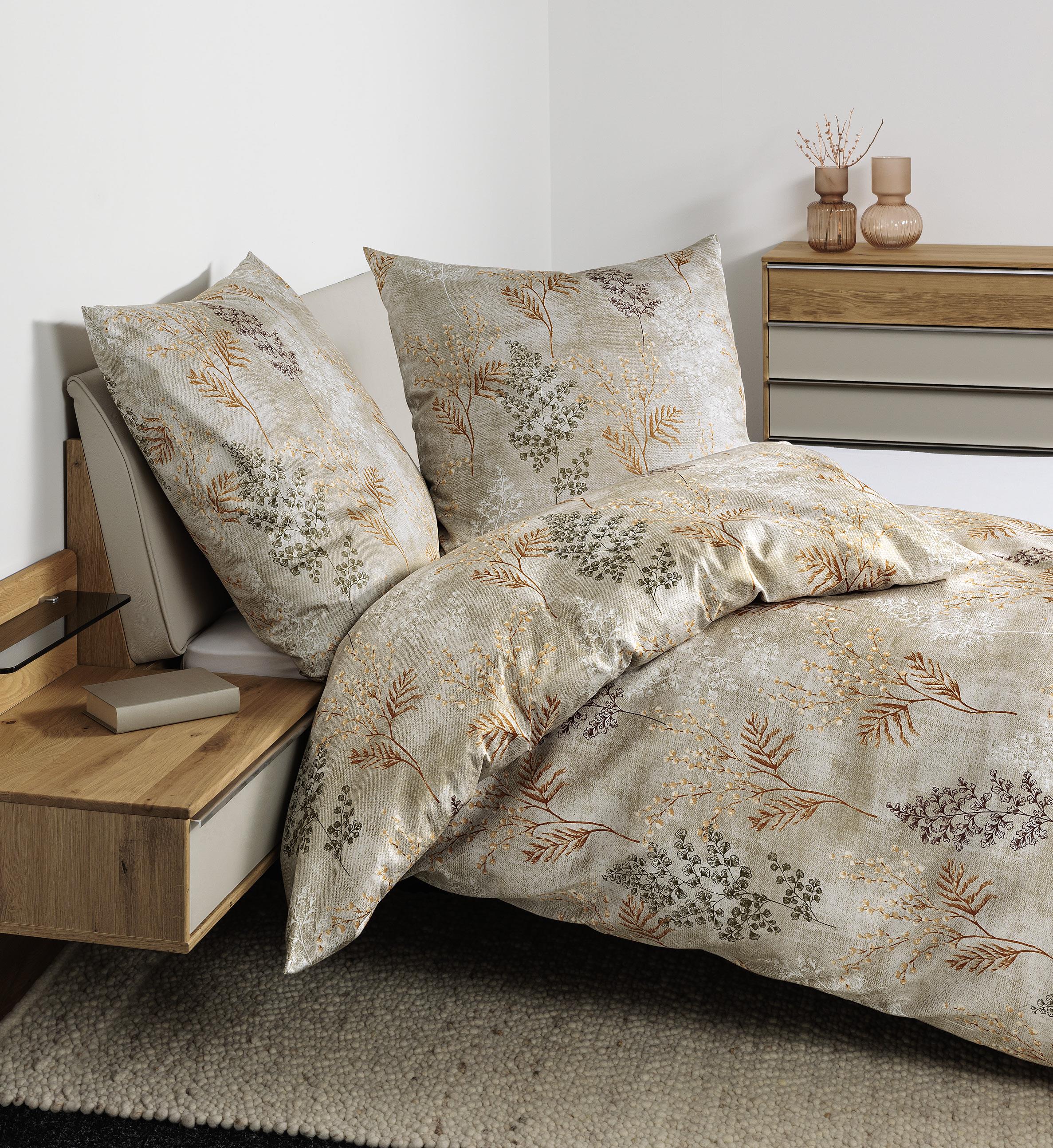Janine Design Bettwäsche 155x220cm PALERMO in Farbe Beigerostorange