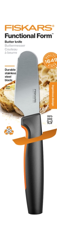 Fiskars Buttermesser FUNCTIONAL FORM 26cm in Farbe Black/Orange