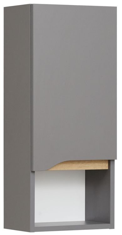 Pelipal Wandschrank Capri in quarzgrau mit Holzoptik Pelipal Wandschrank Capri in quarzgrau mit Holzoptik