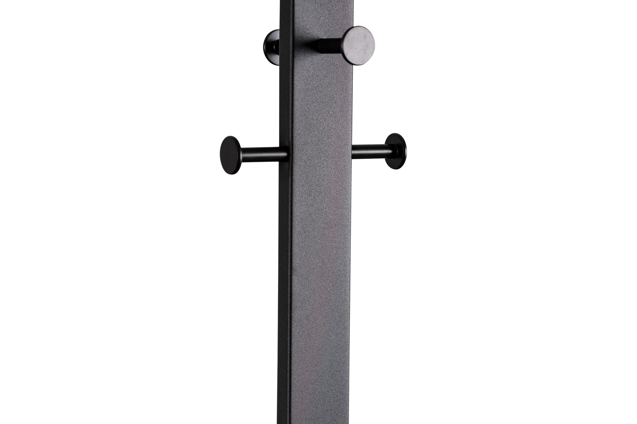 Kleiderständer LENI in Schwarz M2 Kollektion Kleiderständer LENI ca. B45 H175 T29 cm in Metall schwarz