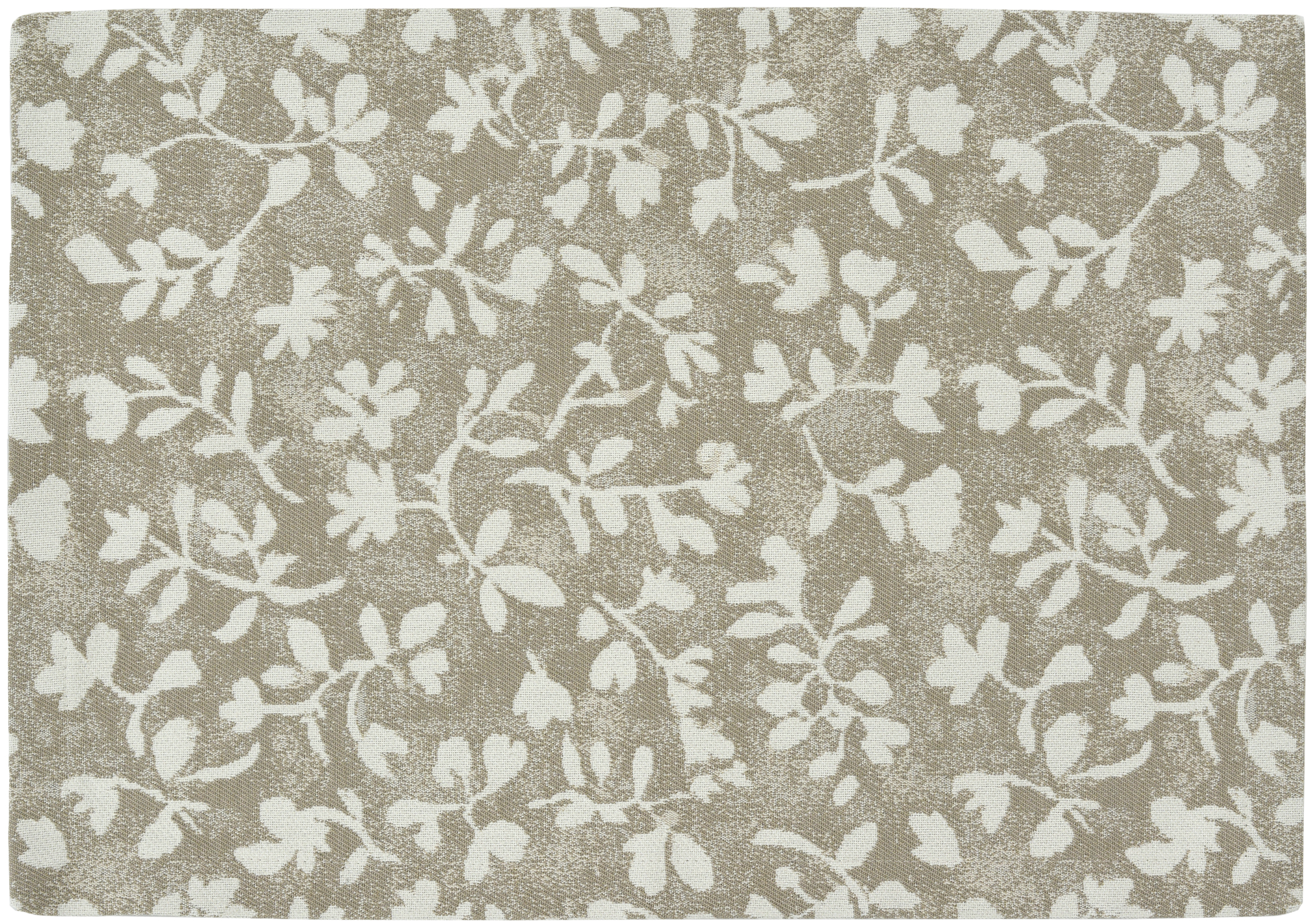 Sander Tischset LYKKE ca. 35x50cm in Farbe beige, kissenbezug, textur, muster, blätter, kreuzmuster
