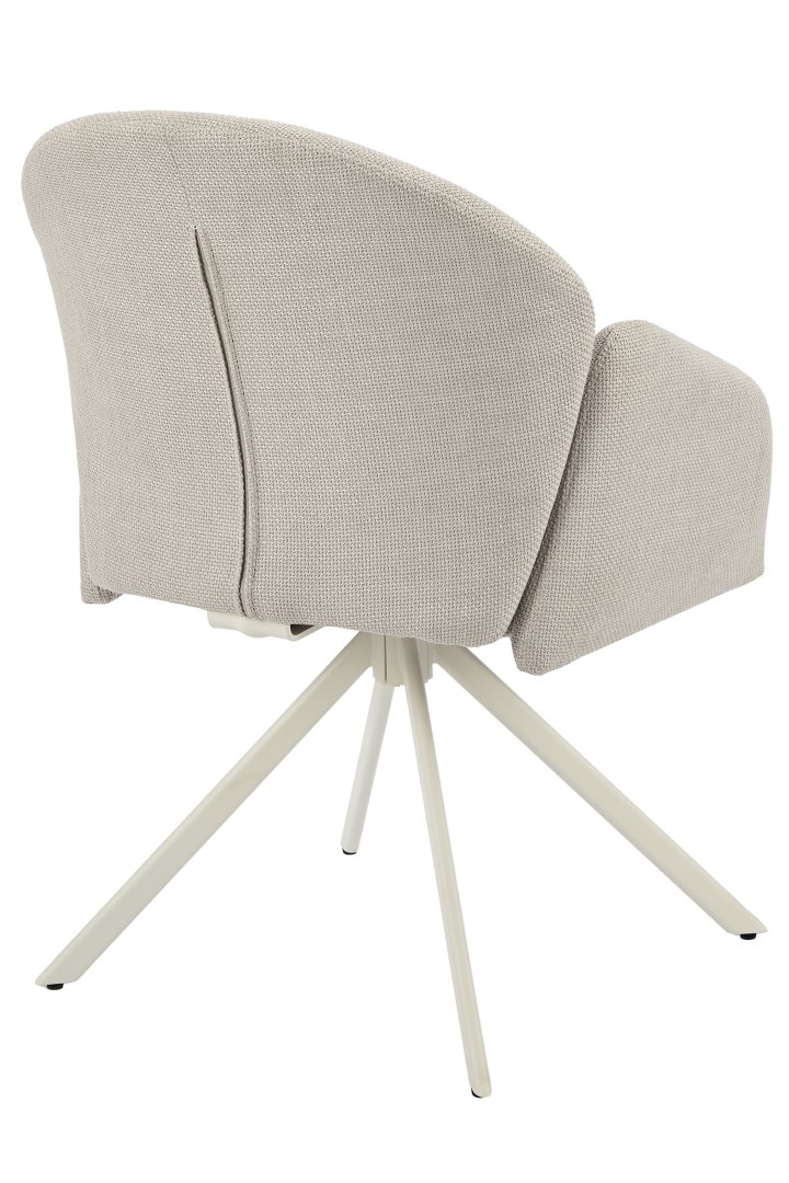 Hela Stuhl HOLLY S ca. B56,5 H84 T61 cm in Stoff Björn beige 31/36, Stuhl, Bezug, Beigegrau, Polsterstuhl, DreiBeinFüße