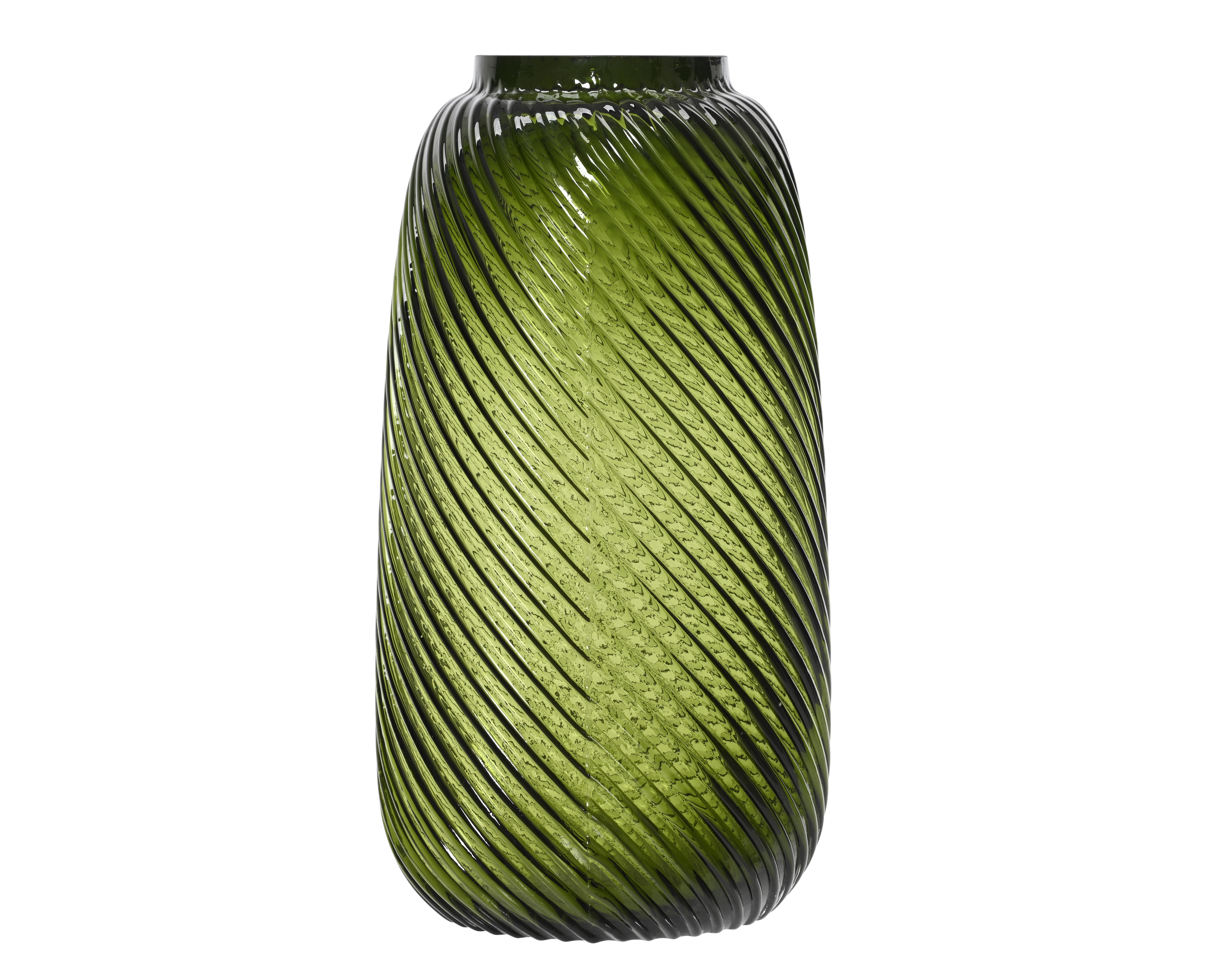 Kaemingk Vase Glas in Farbe Grün