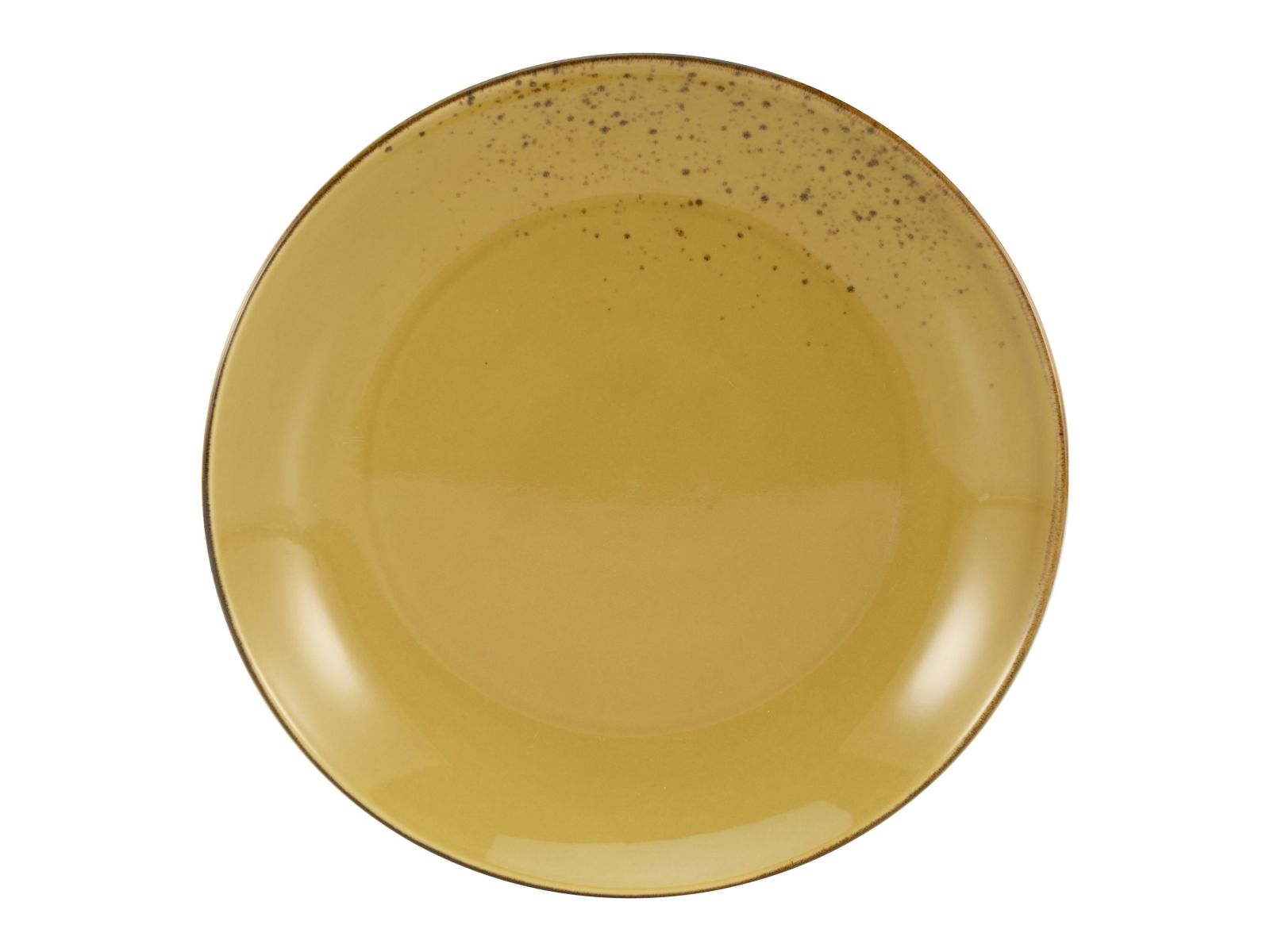 CreaTable Speiseteller Nature Collection in Farbe Curry glänzend