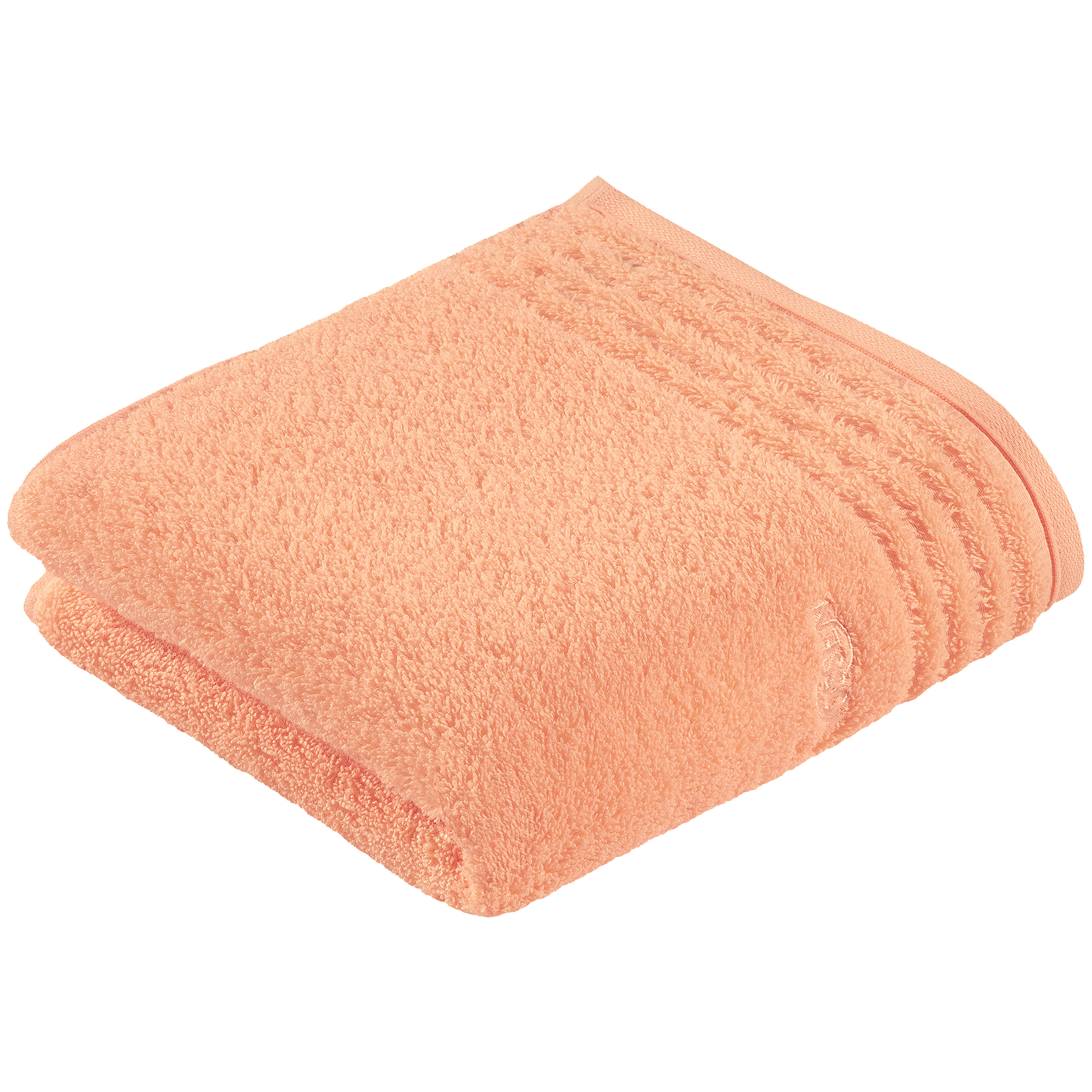 Vossen Handtuch Vienna Style Supersoft ca. 50x100cm in Farbe soft peach, Handtuch, Frottee, Lachsrosa, Baumwolle, Unifarben