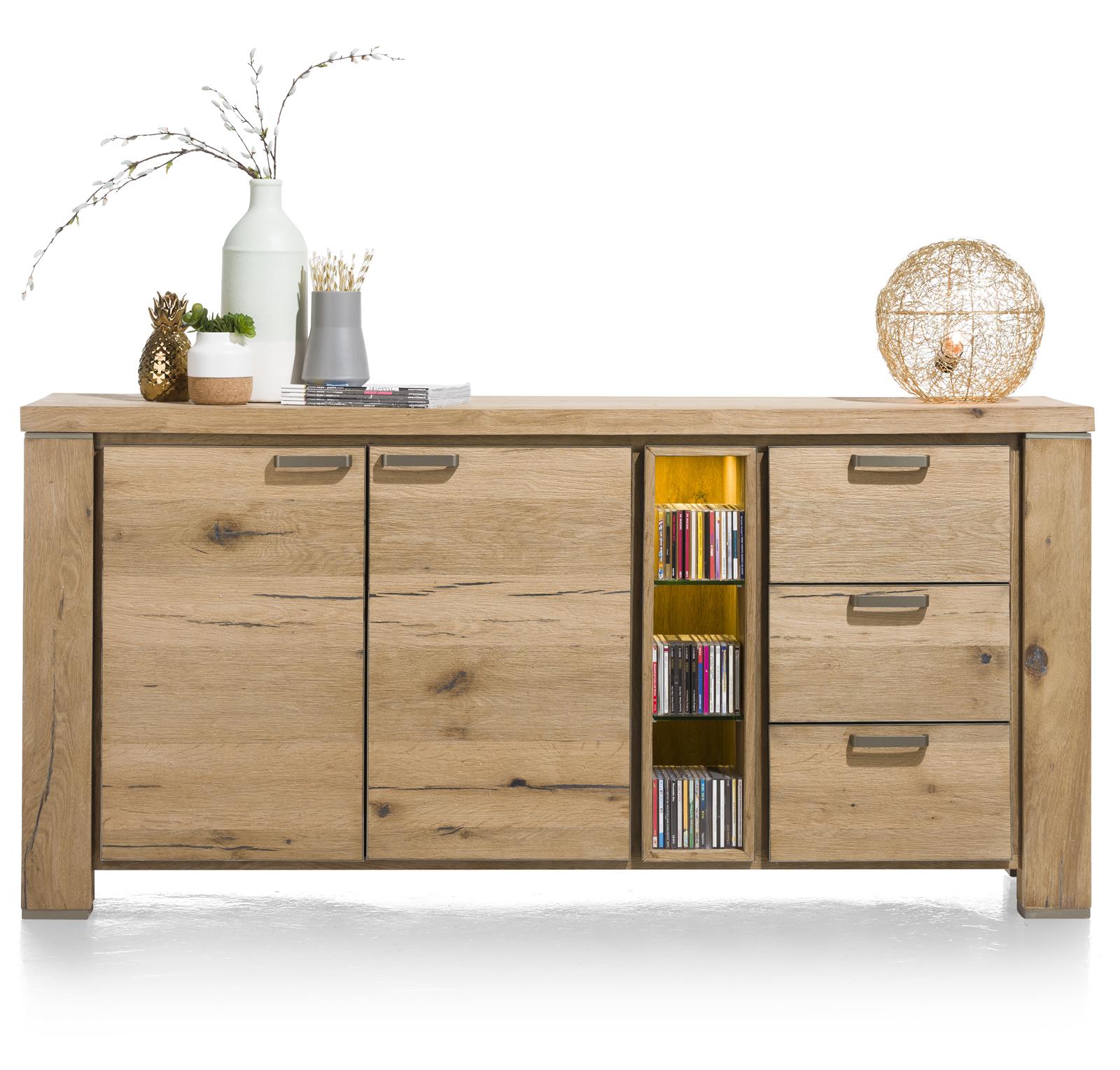 Habufa Sideboard CANOVA in Railway brown