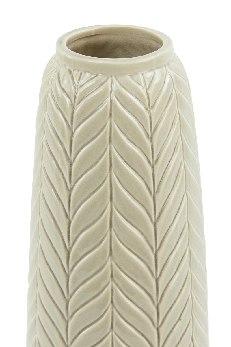 Light & Living Vase 14,5x33,5cm in Keramik creme