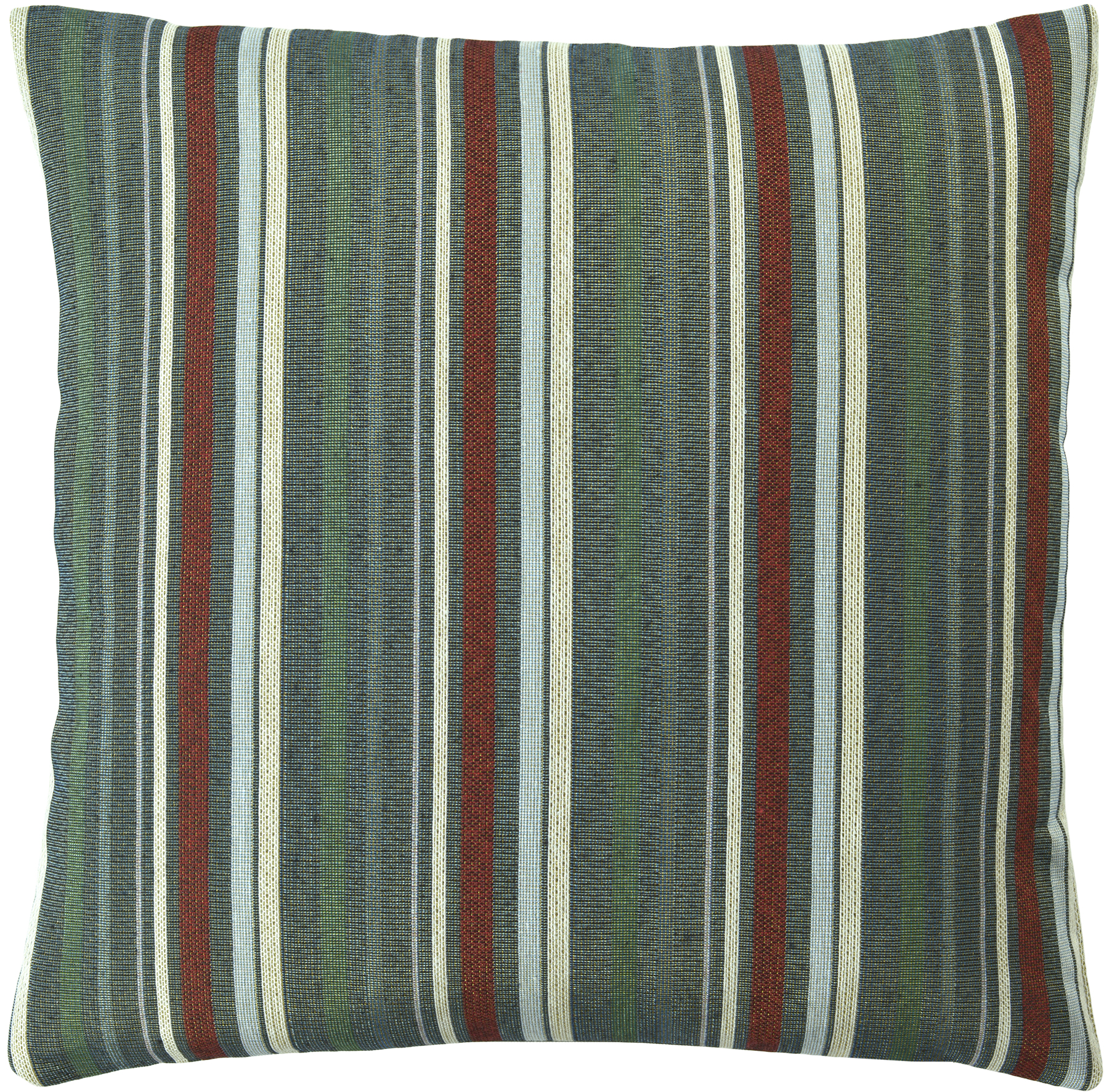 Sander Kissenhülle CALLI ca. 50x50cm in Farbe pine/multi colour, Kissen, Kissenbezug, Streifen, Woll-Textur, Mehrfarbig