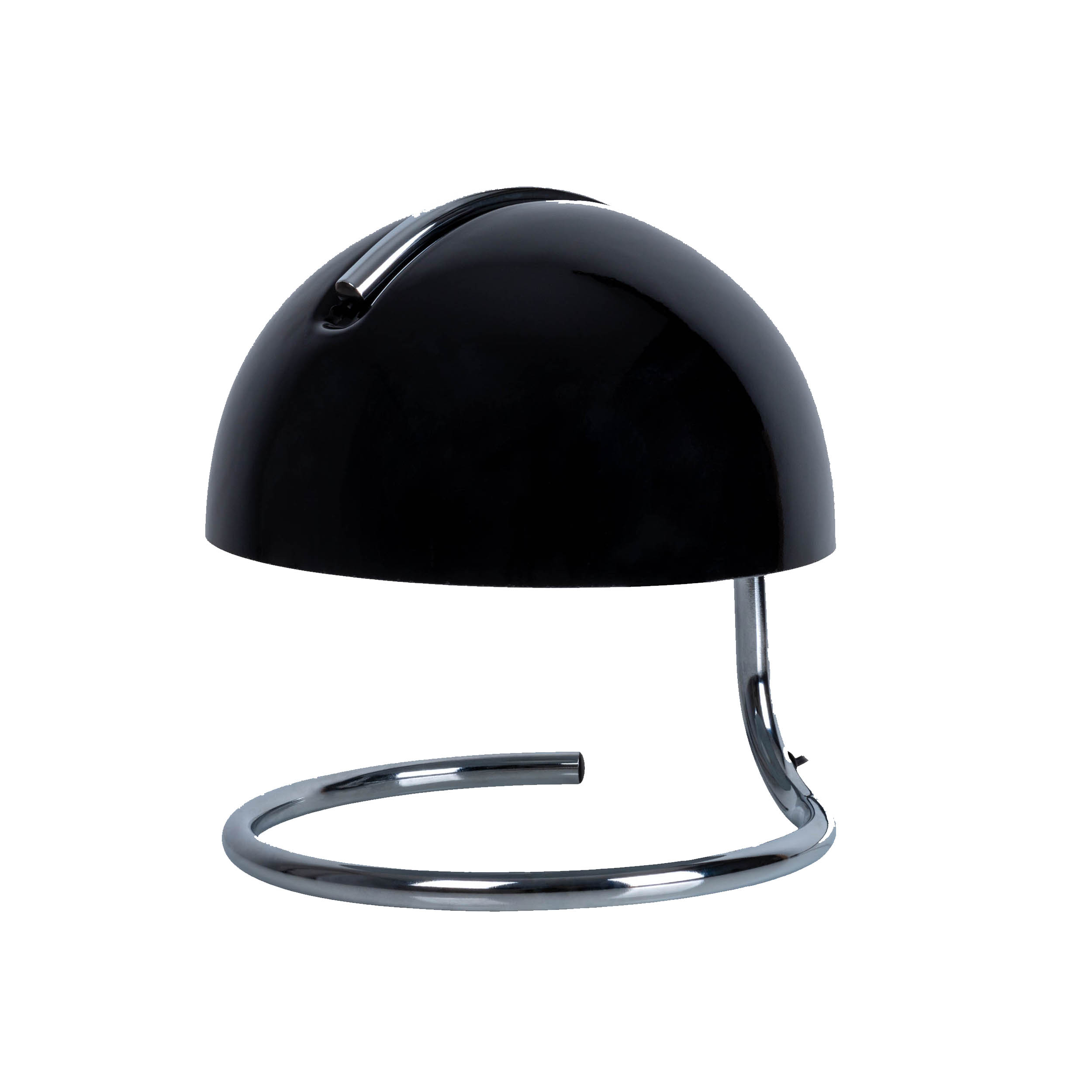 Tischleuchte BURANO in Metall/Glas schwarz