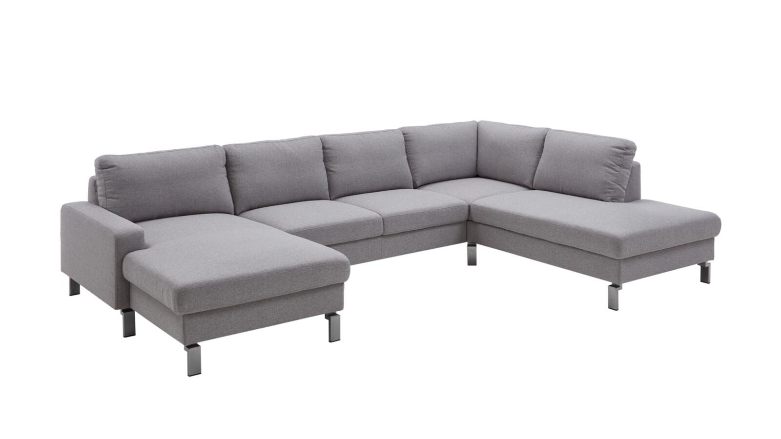Polstergruppe Coast ca. 336x220 Grau Polstergruppe COAST ca. 336x220cm in Stoff Mono light grey