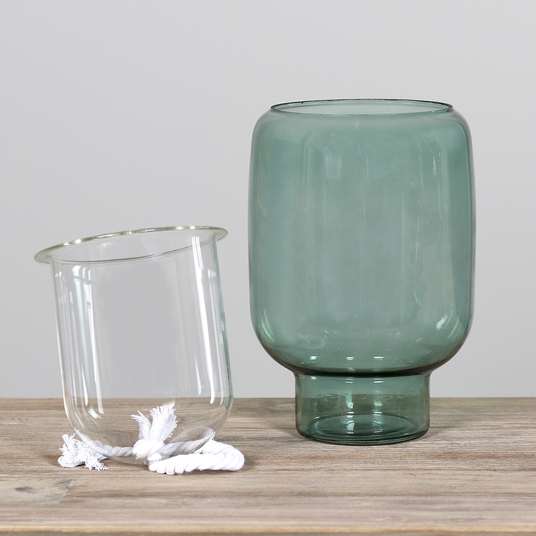 DPI Glasvasen in Farbe green, Glas, Einmachglas, Töpferei, Vase, Kelch