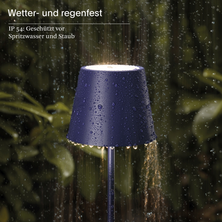 Sigor LED-Akku-Tischleuchte Nuindie in Farbe pflaumenblau, dimmbar Sigor LED-Akku-Tischleuchte Nuindie in Farbe pflaumenblau, dimmbar