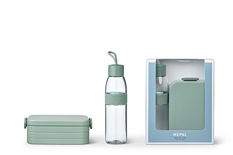 Mepal promo-set lunchset unterwegs PROMO-SET B/H ca.20,5x28cm in nordic sage
