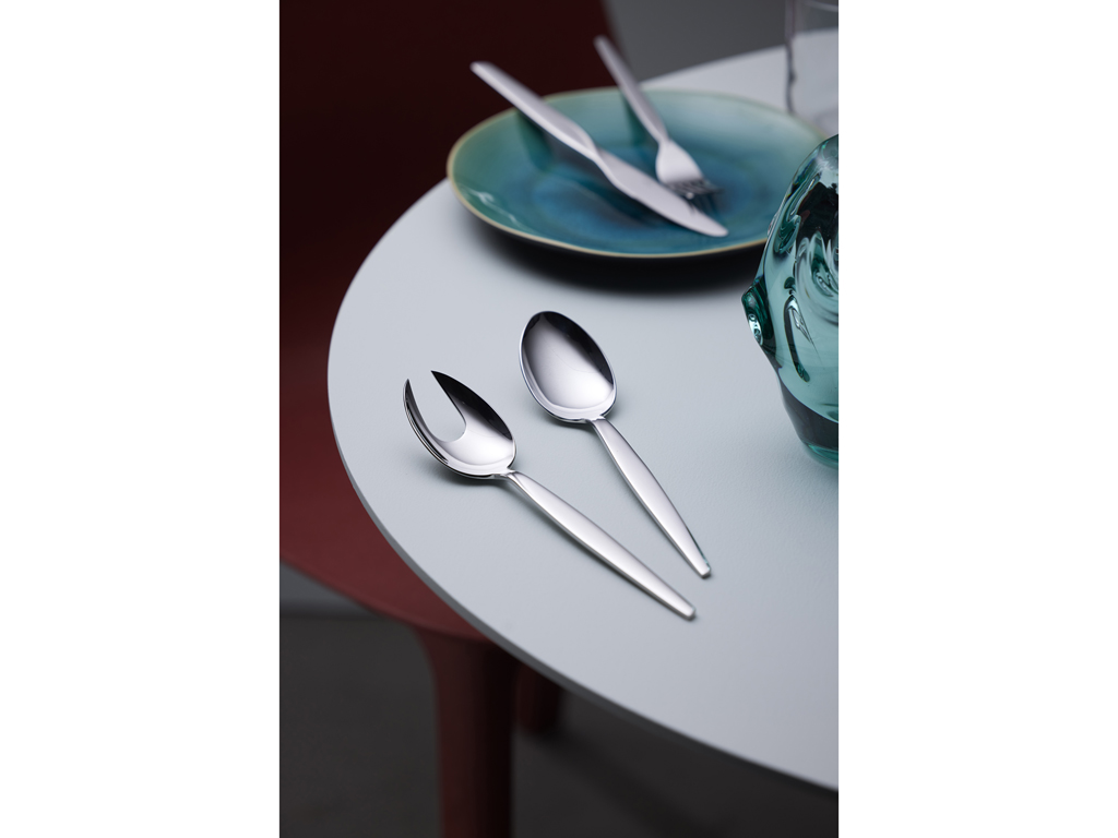 F&H Servierlöffel GENSE TWIST in Farbe Metall