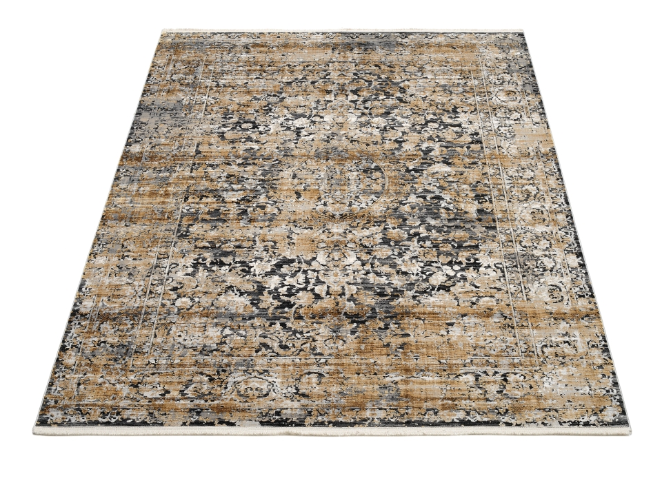 OCI Webteppich ca. 140 x200cm in Farbe grau-gold