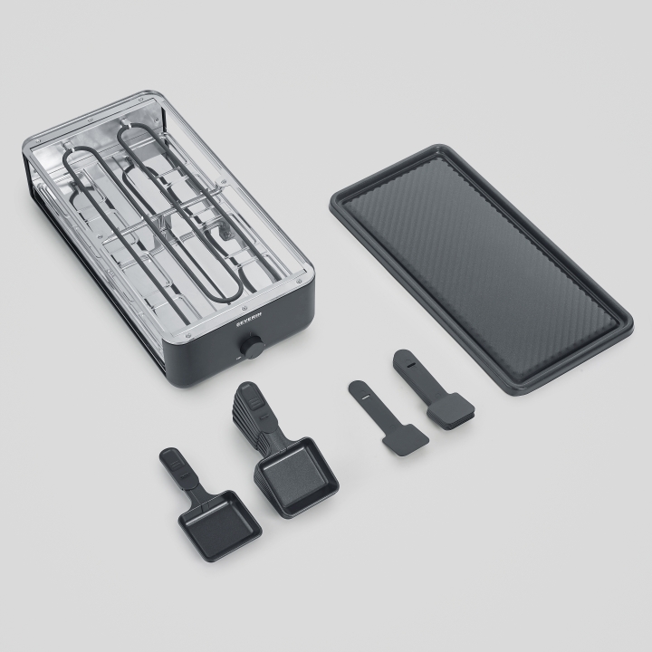 Severin Raclette-Grill RG 2365 in Metall schwarz