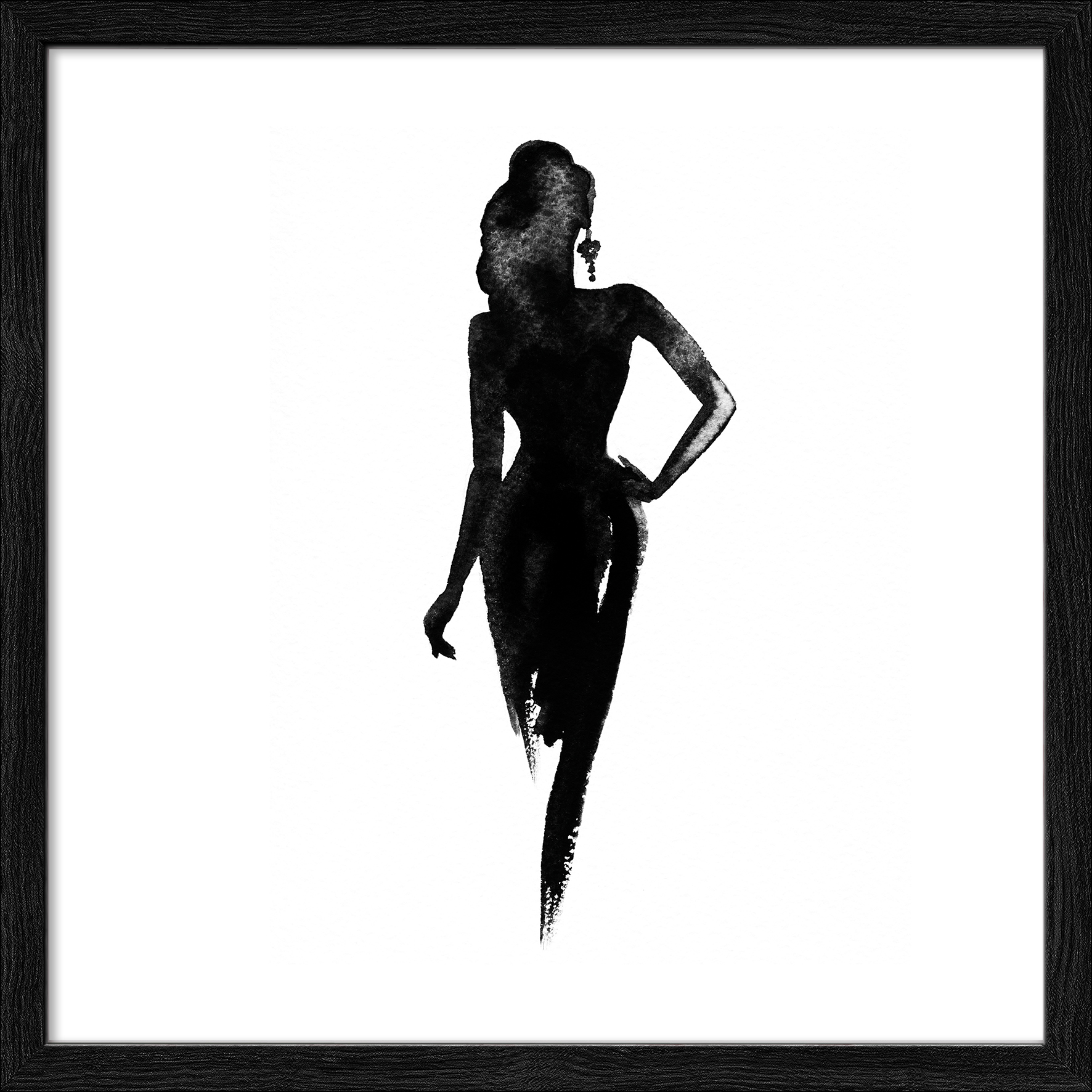 PRO ART Framed-Art Slim Scandic 33x33cm Lady in Black