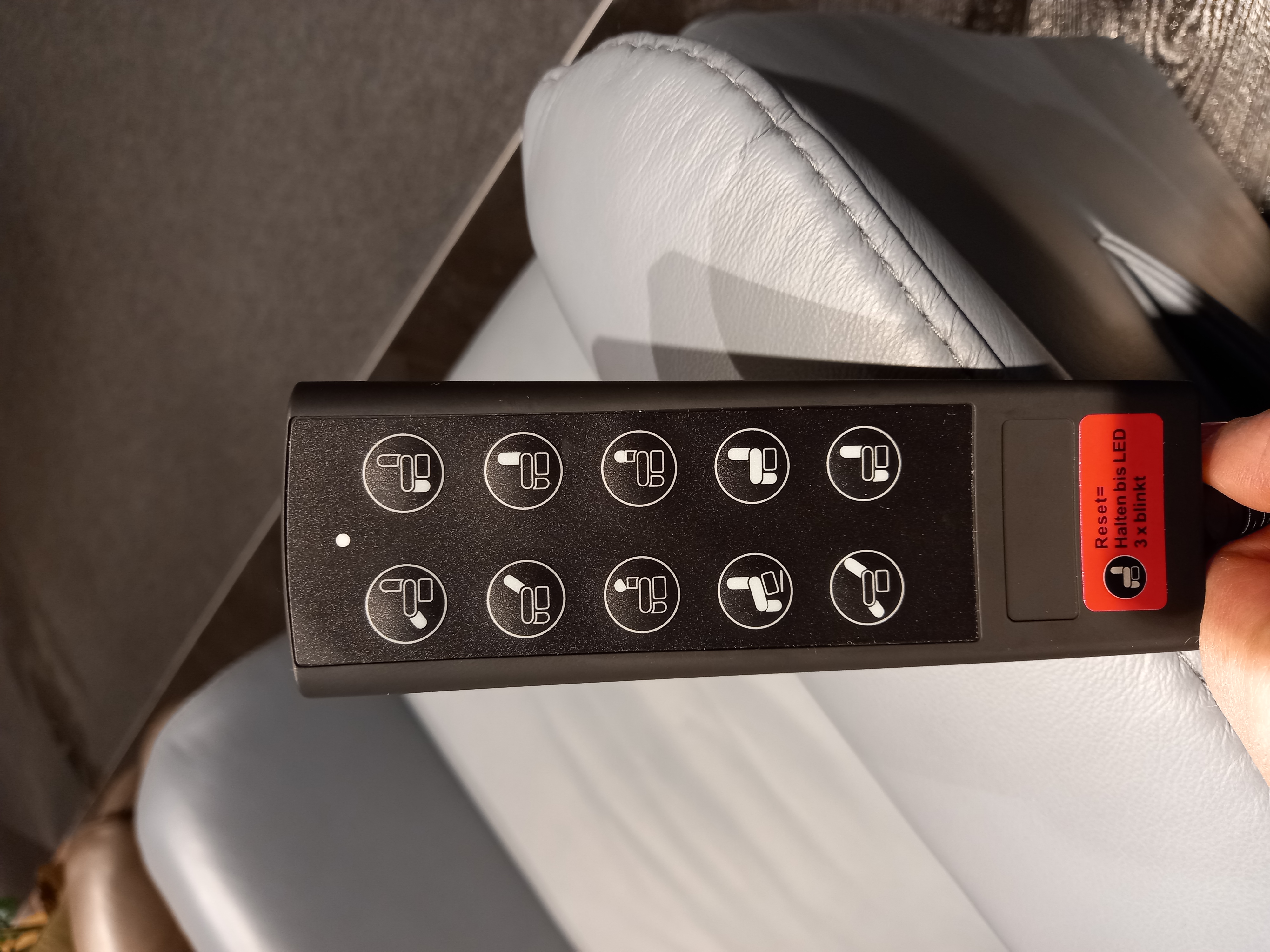 Hukla TV-Sessel CM-HU1157 in Leder Vivre steel